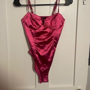 Forever21 Pink Statin BodySuit